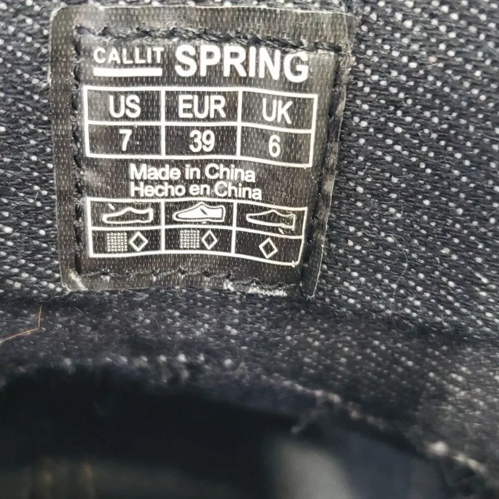 Call it Spring Men's Casual Everyday Dark Denim Ankle Boots, Size 7